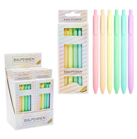 Balpennen Pastel 6 Stuks