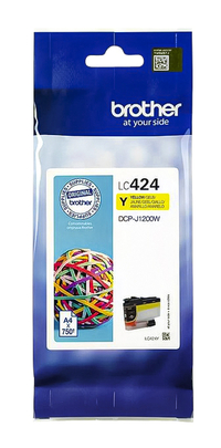 Inktcartridge Brother LC-424Y Geel
