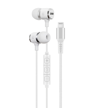 Oortelefoon Grixx In-Ear Lightning Incl. Mic Wit