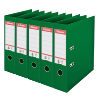 Ordner Esselte Vivida No.1 Multipack 75MM A4 5 Stuks Groen