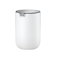 Afvalbak Eko Fandy 2 Tafelmodel Met Swingdeksel 2,2 Liter Wit