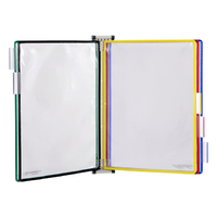 Zichtpanelensysteem Wand Tarifold Metaal A4 Met 5-Tassen Assorti