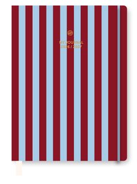 Schag26 A-Journal Strepen Blauw Bordeaux 18-M FSC