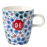 Douwe Egberts Mok Dutch Indigo Dots 270ML, 6 Stuks