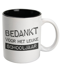 Black En White Mugs Bedankt Einde Schooljaar