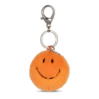 Smiley Keychain Eco Fuzzy Orange - 5,5 CM