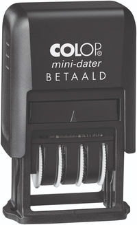 Woord-Datumstempel Colop Printer Mini S 160/L Betaald Zwart