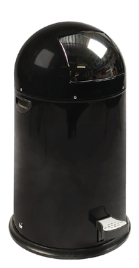 Afvalbak Eko Kickcan 33 Liter Mat Zwart
