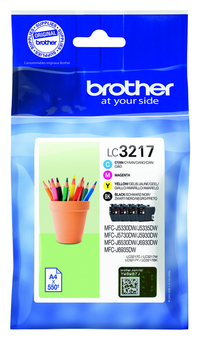 Inktcartridge Brother LC-3217 Zwart + 3 Kleuren