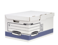 Archiefdoos Bankers Box System Fold Flip Top Maxi Wit Blauw
