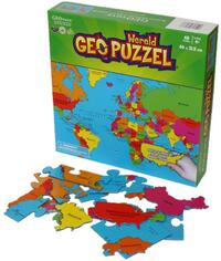 Geopuzzle Wereld (68 Stukjes)
