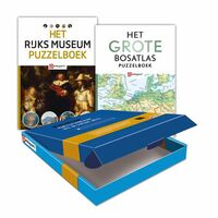 Denksport cadeaubox Rijksmuseum + Grote Bosatlas Puzzelboek