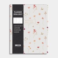 Weekplanner 2026-2027 ±A4 Washed Kraft Bloemetjes