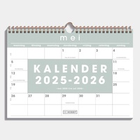Maandkalender D2 25/26 Grijsgroen