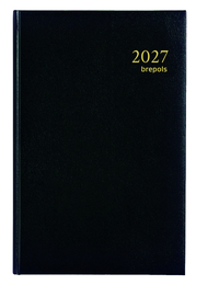 Agenda 2027 Brepols Saturnus Lima 7Dagen/2Pagina's Zwart