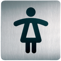 Infobord Pictogram Durable 4956 Vierkant WC Dames 150MM