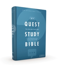 NIV, Quest Study Bible, Hardcover, Blue, Comfort Print