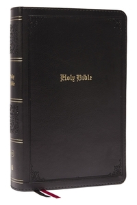 KJV Holy Bible: Large Print Single-Column with 43,000 End-of-Verse Cross References, Black Leathersoft, Personal Size, Red Letter, Comfort Print: King James Version