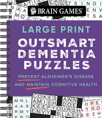 Brain Games - Large Print Outsmart Dementia Puzzles: Prevent Alzheimer's Disease and Maintain Cognitive Health