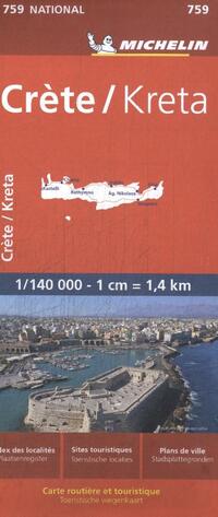 Michelin Wegenkaart 759 Kreta