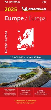 Michelin Wegenkaart 705 Europa 2024