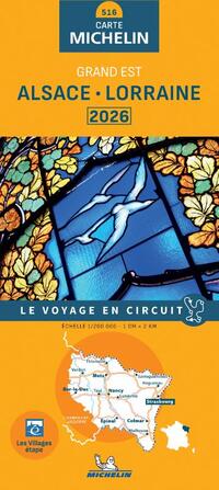 Michelin Wegenkaart 516 Alsace - Lorraine 2026