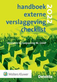 Handboek Externe Verslaggeving Checklist 2022, Wolters Kluwer Nederland ...