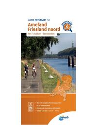 Fietskaart Ameland, Friesland noord 1:66.666