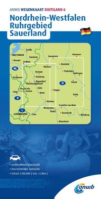 ANWB*Wegenkaart Duitsland 6. Nordrhein-Westfalen/Ruhrgebied/Sauerland