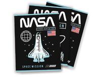NASA Space Mission - Schrift A5 lijn - set van 5 (3 ex- 2 designs) - 22-23