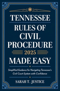 Tennessee Rules of Civil Procedure 2025 Made Easy: Simplified Guidance for Navigating Tennessee's Court System with Confidence